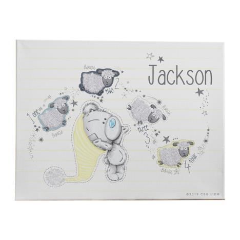 Personalised Tiny Tatty Teddy Counting Sheep Canvas £14.99